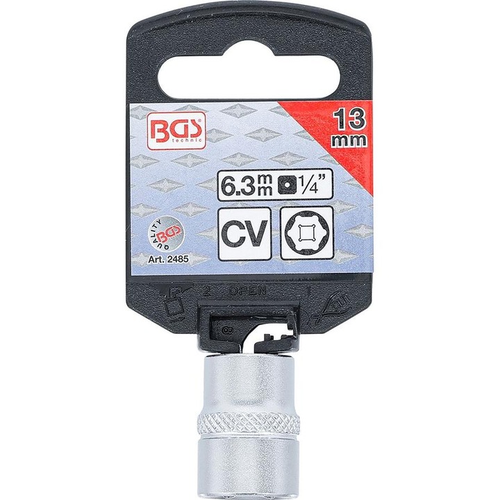 BGS dugókulcs 13 mm 1/4" hatlapfejű
