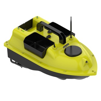 Barca pentru nadit, plantat momeala, cu telecomanda, Loomax, 3 cuve, capacitate 2 kg, raza maxima 500 m, cu GPS, galbena Barca pentru nadit, plantat momeala, cu telecomanda, Loomax, 3 cuve, capacitate 2 kg, raza maxima 500 m, cu GPS, galbena