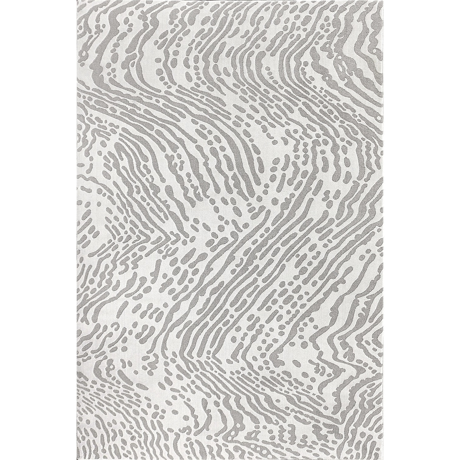 Covor Modern, Sofia Print, Alb / Gri, 120x200 cm, 2450 gr/mp