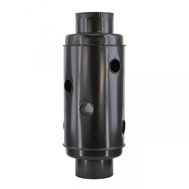 Evotools Kémény, klasszikus 150 mm-es zománcozott fekete matt
