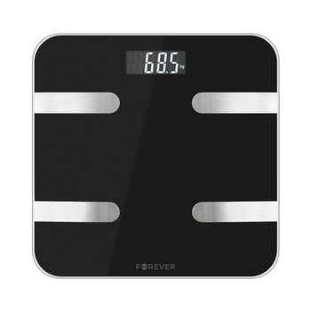 Cantar Forever Bluetooth 4.0 Smart Scale AS-100, 17 parametri, Negru, TLF-BBL3007 Cantar Forever Bluetooth 4.0 Smart Scale AS-100, 17 parametri, Negru, TLF-BBL3007