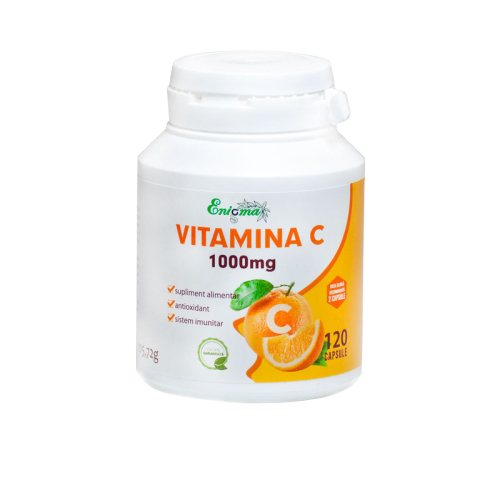 Vitamina C, Enigma Plant, 1000mg, 120 capsule