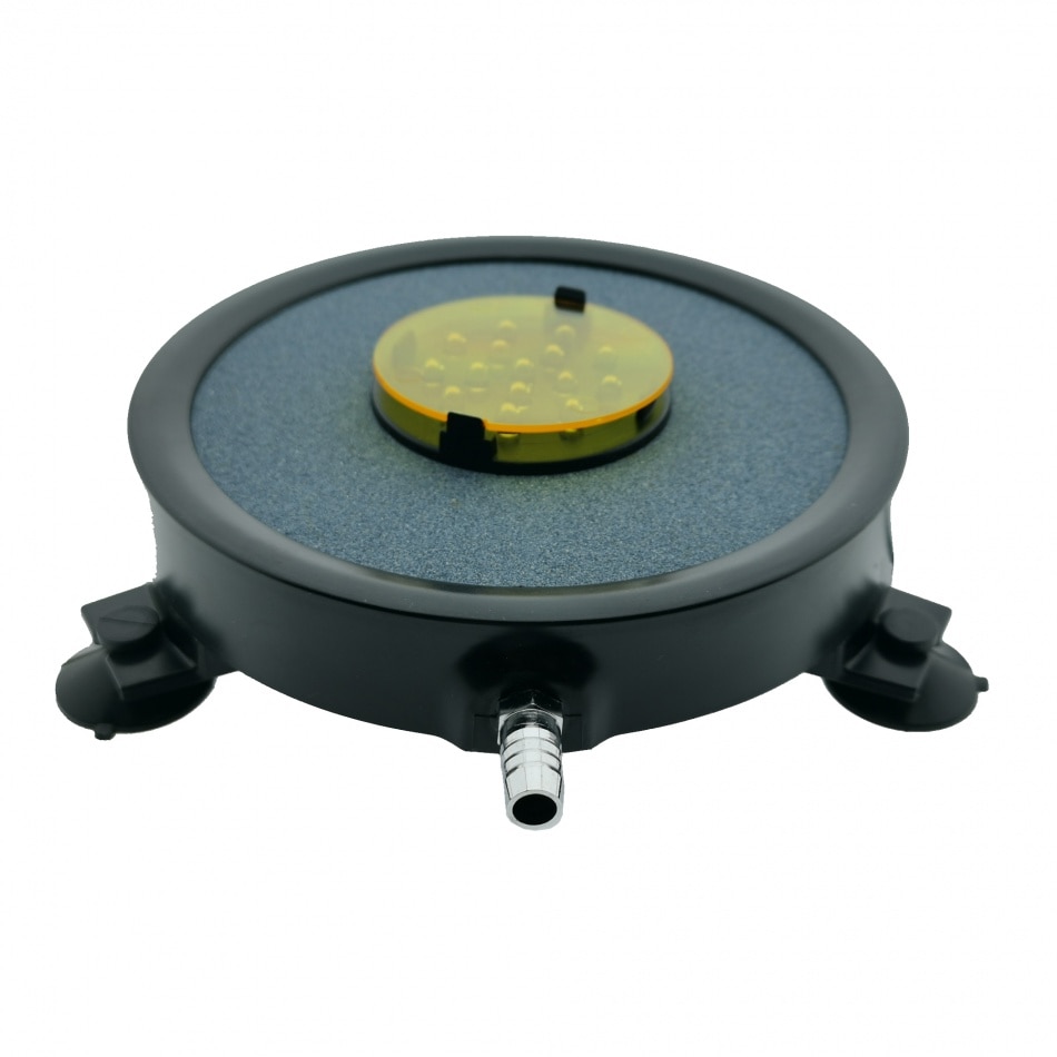 Piatra aer rotunda Hailea air stone cu iluminare ELD, 150X25mm, 15X1W LED 12V, BL-06