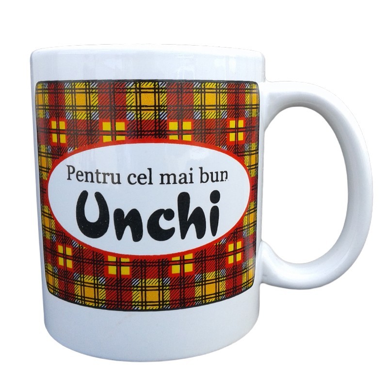 Cana din ceramica cu dedicatie 