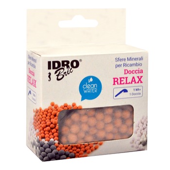 Set bile minerale filtrare si dedurizare apa pentru para dus Idrobric Relax Set bile minerale filtrare si dedurizare apa pentru para dus Idrobric Relax