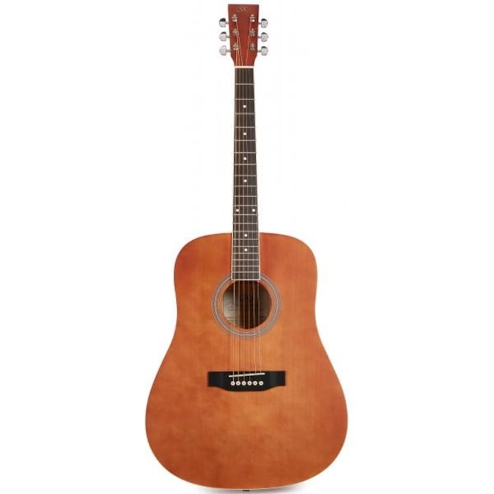 SX SD104BR Akusztikus gitár, barna matt