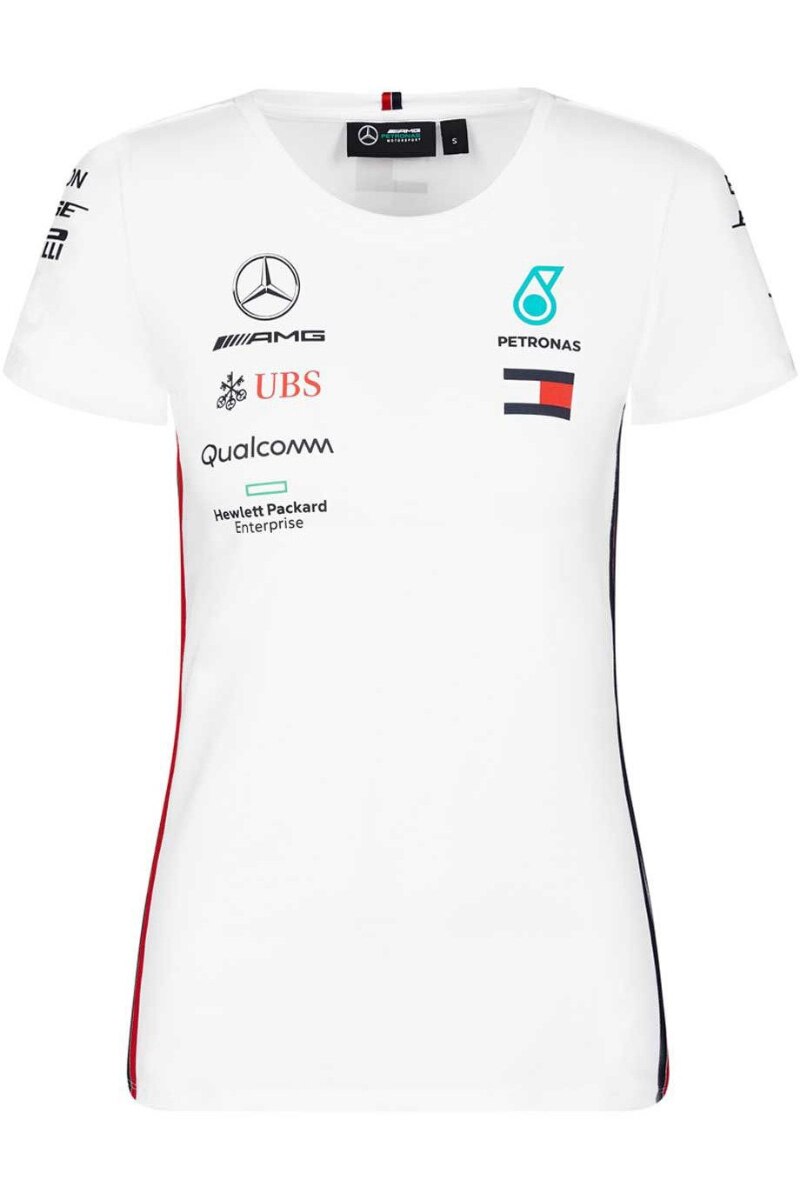 Tricou Mercedes AMG Petronas, Bumbac, Alb, Alb, 2XS