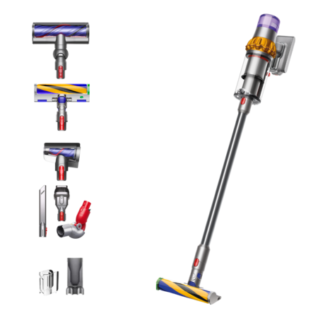 Aspirator vertical Dyson V15 Detect Absolute - performanță uimitoare in lupta cu murdăria și cu un design atrăgător, de la Dyson.
