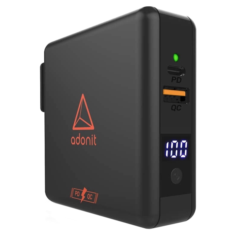 Statie incarcare 4in1 Adonit TravelCube Pro, incarcare wireless, PD USB-C, QuickCharge 3.0, acumulator 6700mAh Qi, EU/UK/US/AU/Asia, black