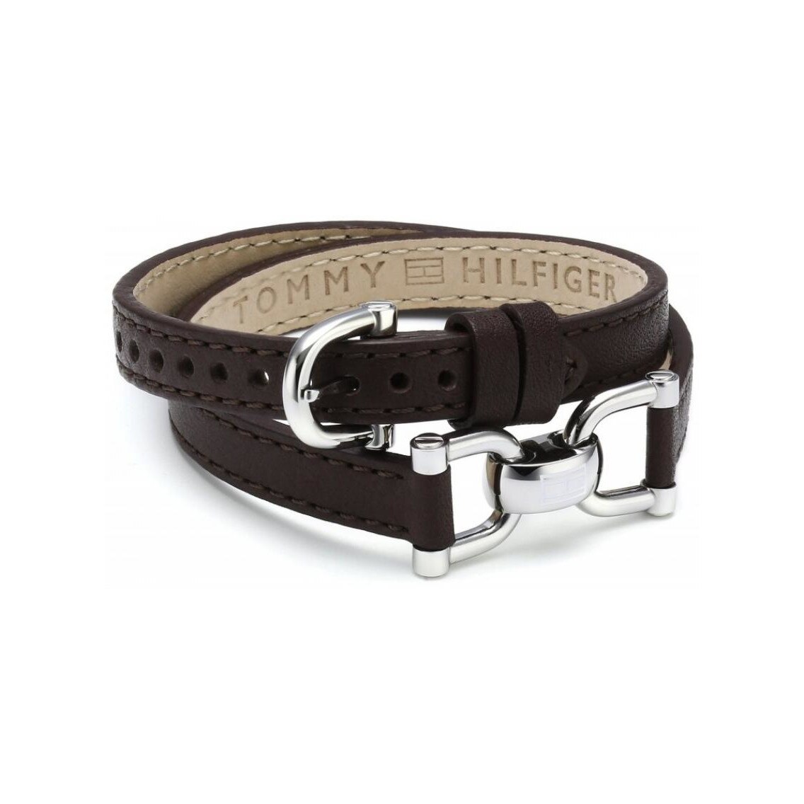 Bratara Tommy Hilfiger TH2700253, Otel inoxidabil/Piele, Maro