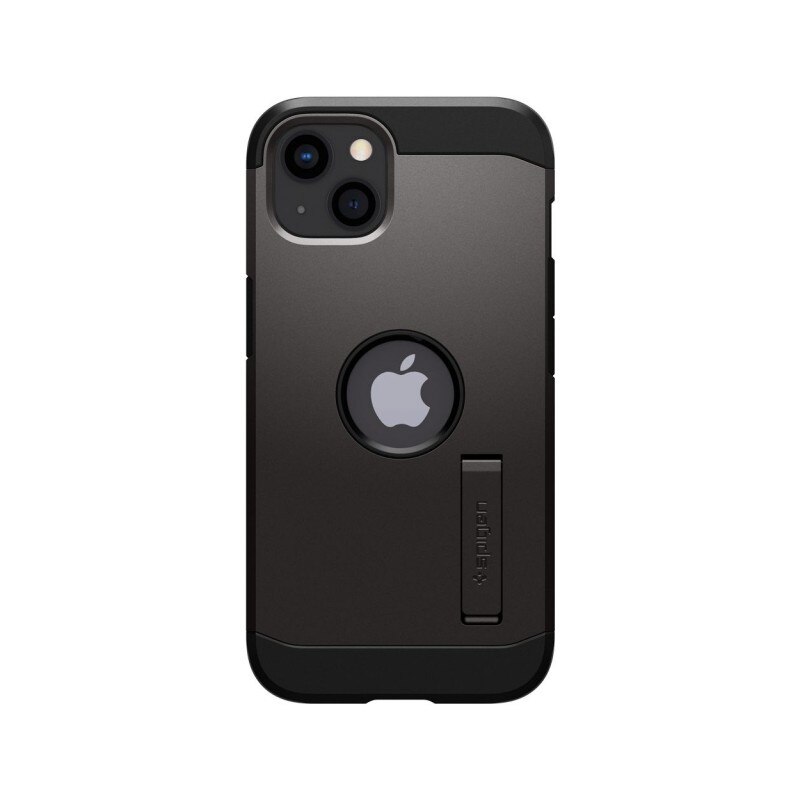 Husa Spate Spigen Tough Armor Compatibila Cu iPhone 13, Policarbonat, Ultra Rezistenta, Gunmetal