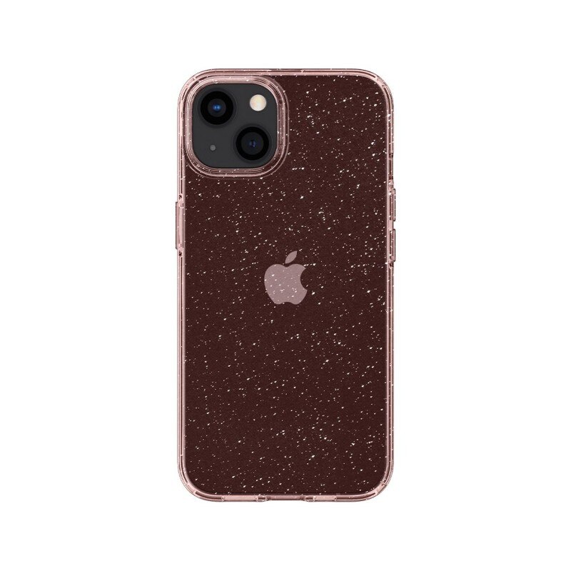 Husa Spate Spigen Liquid Crystal Glitter Compatibila Cu iPhone 13, Silicon Glitter Rose