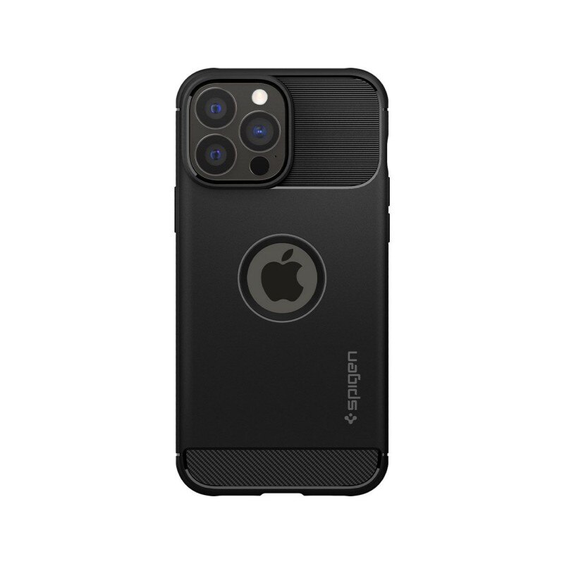 Husa Spate Spigen Rugged Armor Compatibila Cu iPhone 13 Pro Max, Silicon Negru