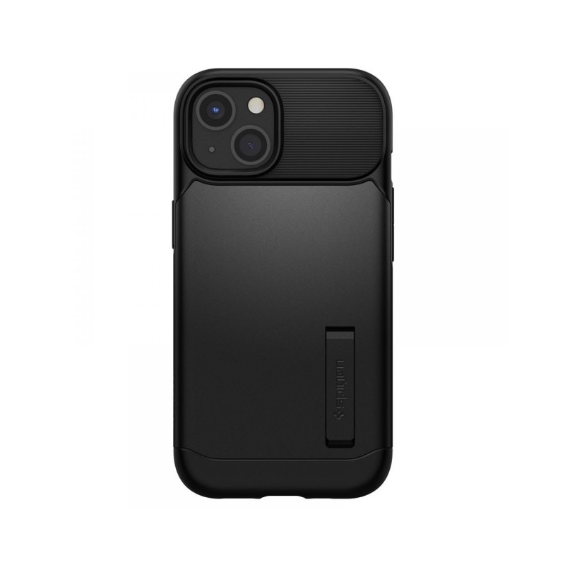 Husa Spate Spigen Slim Armor Compatibila Cu iPhone 13 Mini, Policarbonat, Ultra Rezistenta, Negru