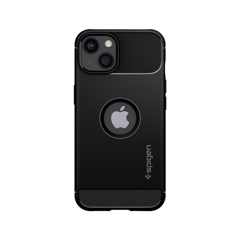 Husa Spate Spigen Rugged Armorr Compatibila Cu iPhone 13 Mini, Silicon Negru