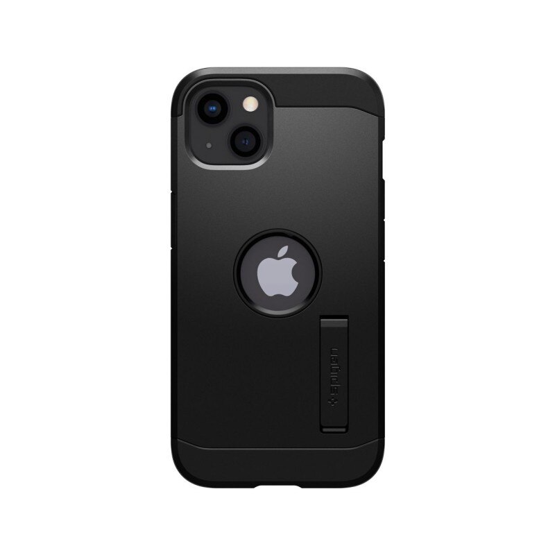 Husa Spate Spigen Tough Armor Compatibila Cu iPhone 13 Mini, Policarbonat, Ultra Rezistenta, Negru