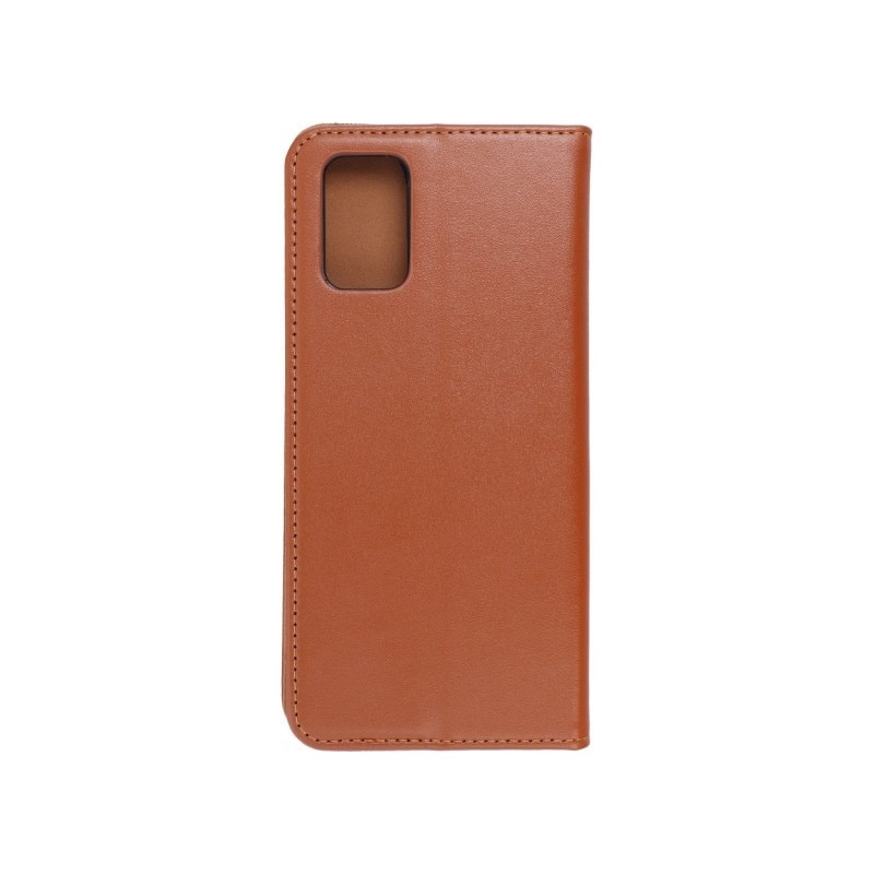 Husa Tip Carte Forcell Smart Pro Case Compatibila Cu Samsung Galaxy A02s, Piele Naturala, Maro