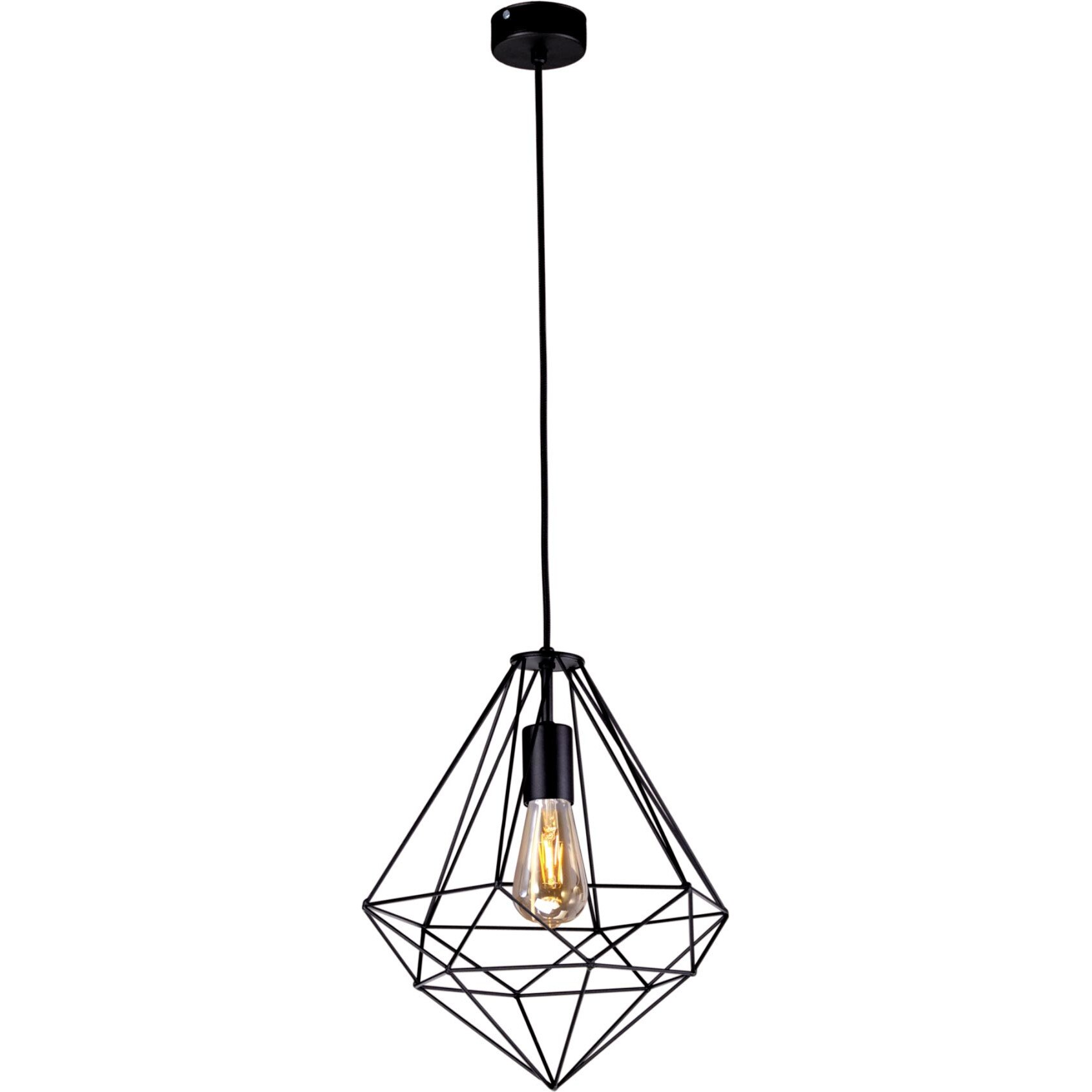 Lustra K-4000 MARKO,Negru, cu 1 sursa de iluminare, E27, 60 W