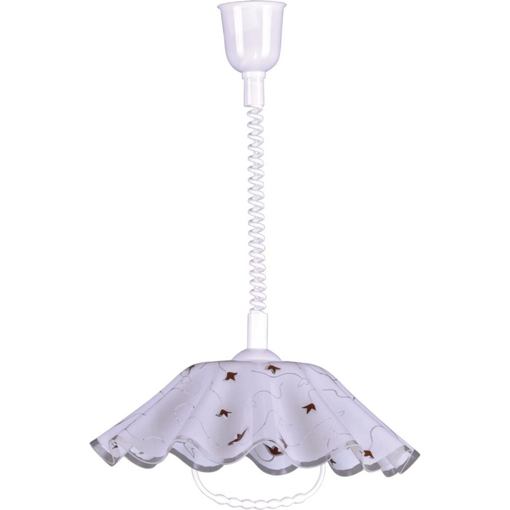 Lustra K-3274 MARIONA,Alb/Rosu, cu 1 sursa de iluminare, E27, 60 W