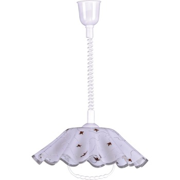 Lustra K-3274 MARIONA,Alb/Rosu, cu 1 sursa de iluminare, E27, 60 W Lustra K-3274 MARIONA,Alb/Rosu, cu 1 sursa de iluminare, E27, 60 W