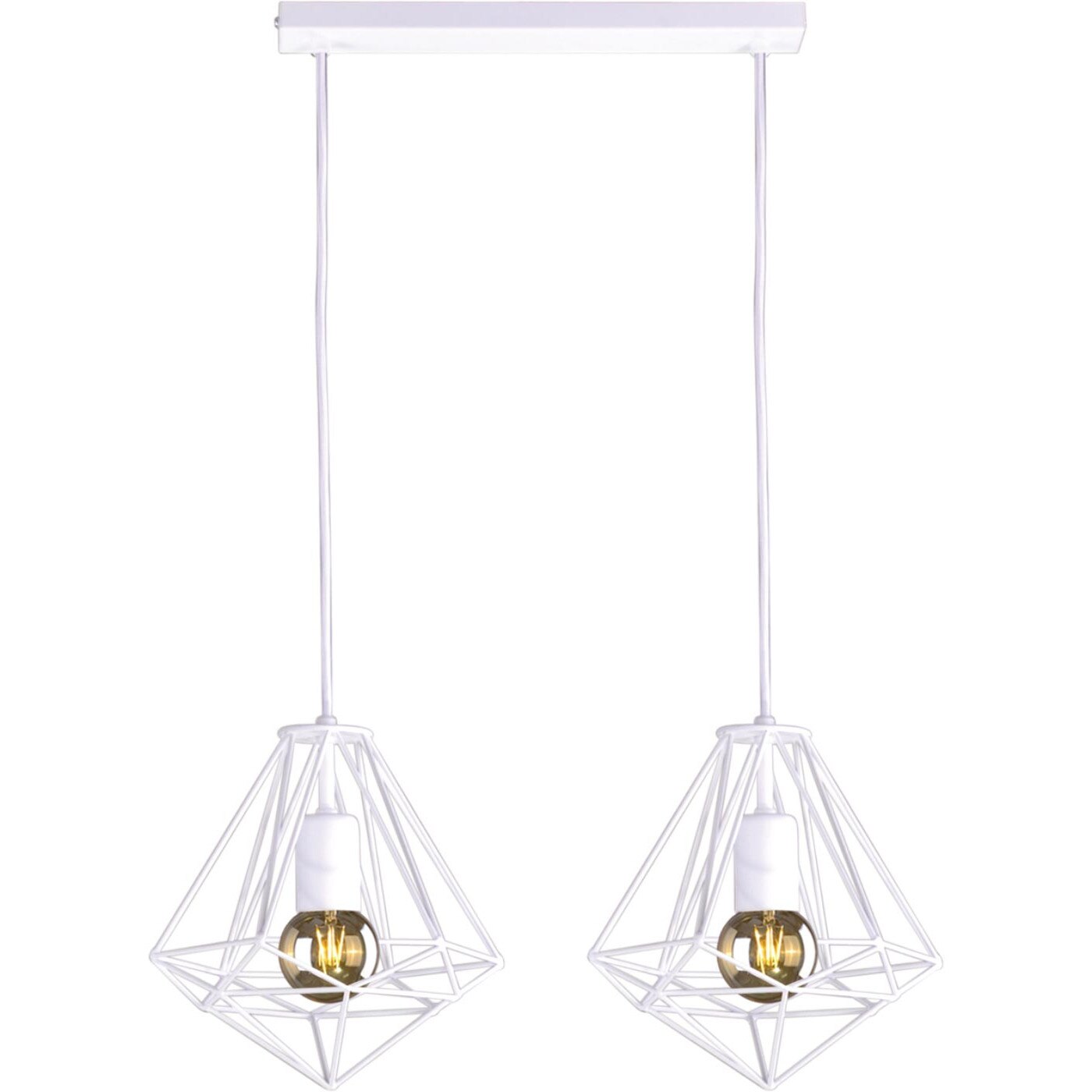 Lustra K-4003 MARKO II,Alb, cu 2 surse de iluminare, E27, 60 W