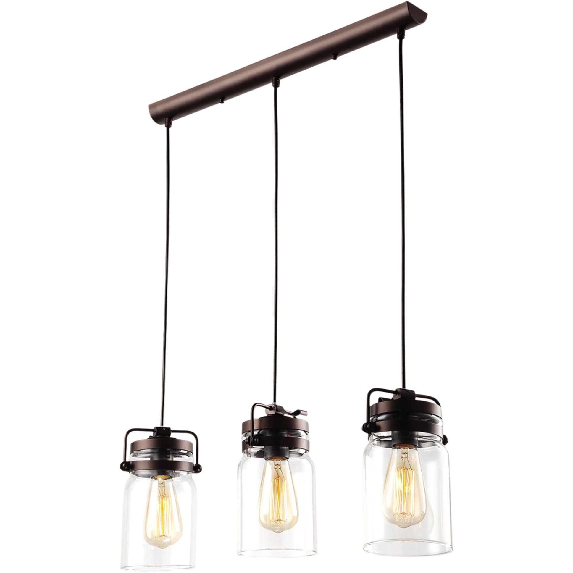 Lustra K-8004B-3 RAVEN,Maro, cu 3 surse de iluminare, E27, 40 W