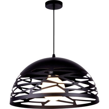 Lustra K-8033-L BK KITI,Negru, cu 1 sursa de iluminare, E27,60 W Lustra K-8033-L BK KITI,Negru, cu 1 sursa de iluminare, E27,60 W