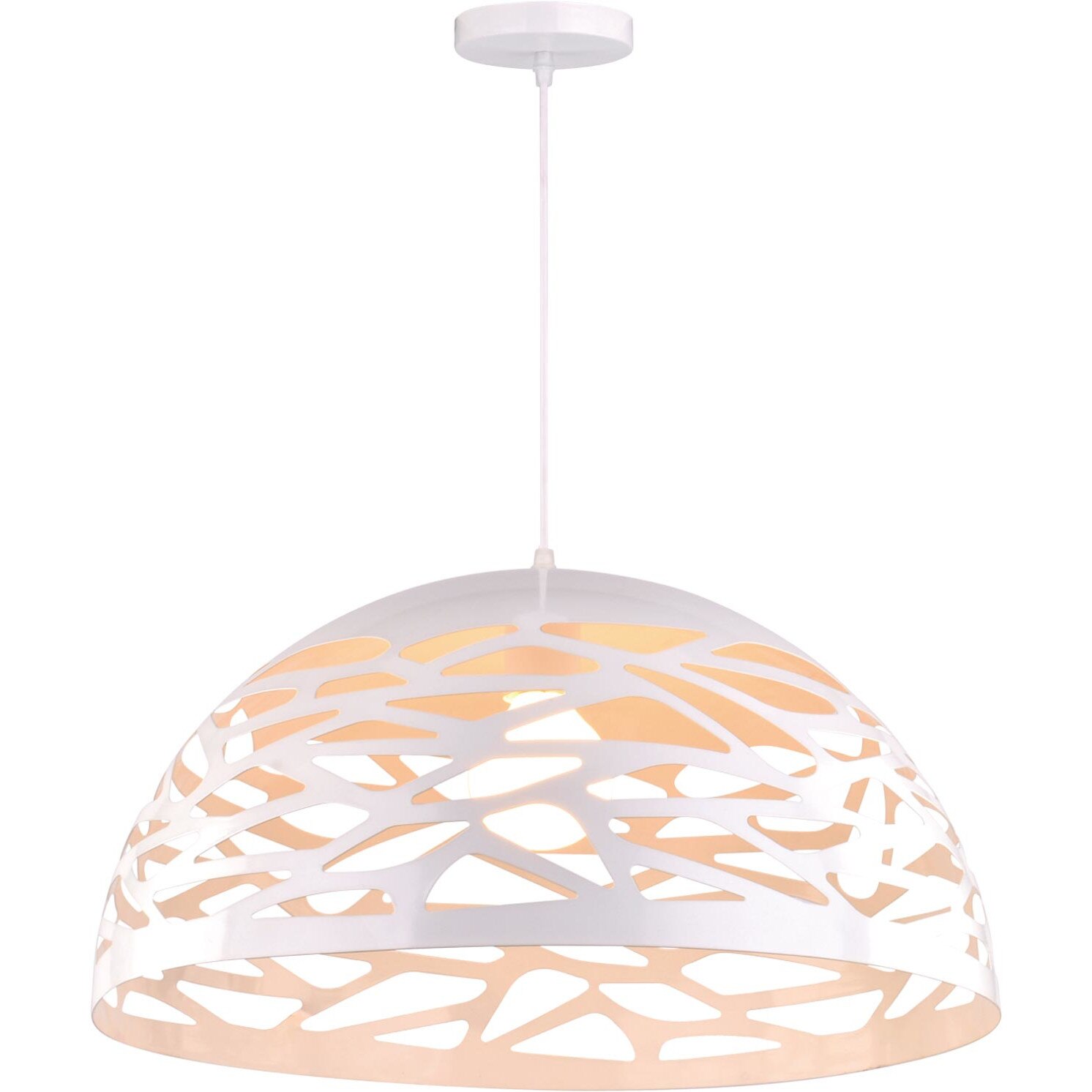 Lustra K-8032-L WH KITI,Alb, cu 1 sursa de iluminare, E27,60 W