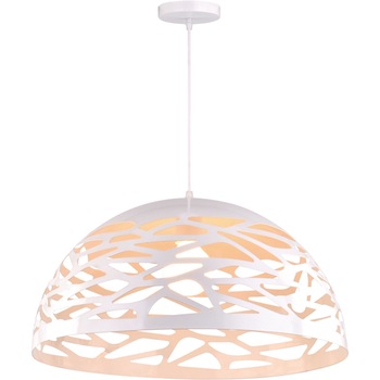 Lustra K-8032-L WH KITI,Alb, cu 1 sursa de iluminare, E27,60 W Lustra K-8032-L WH KITI,Alb, cu 1 sursa de iluminare, E27,60 W