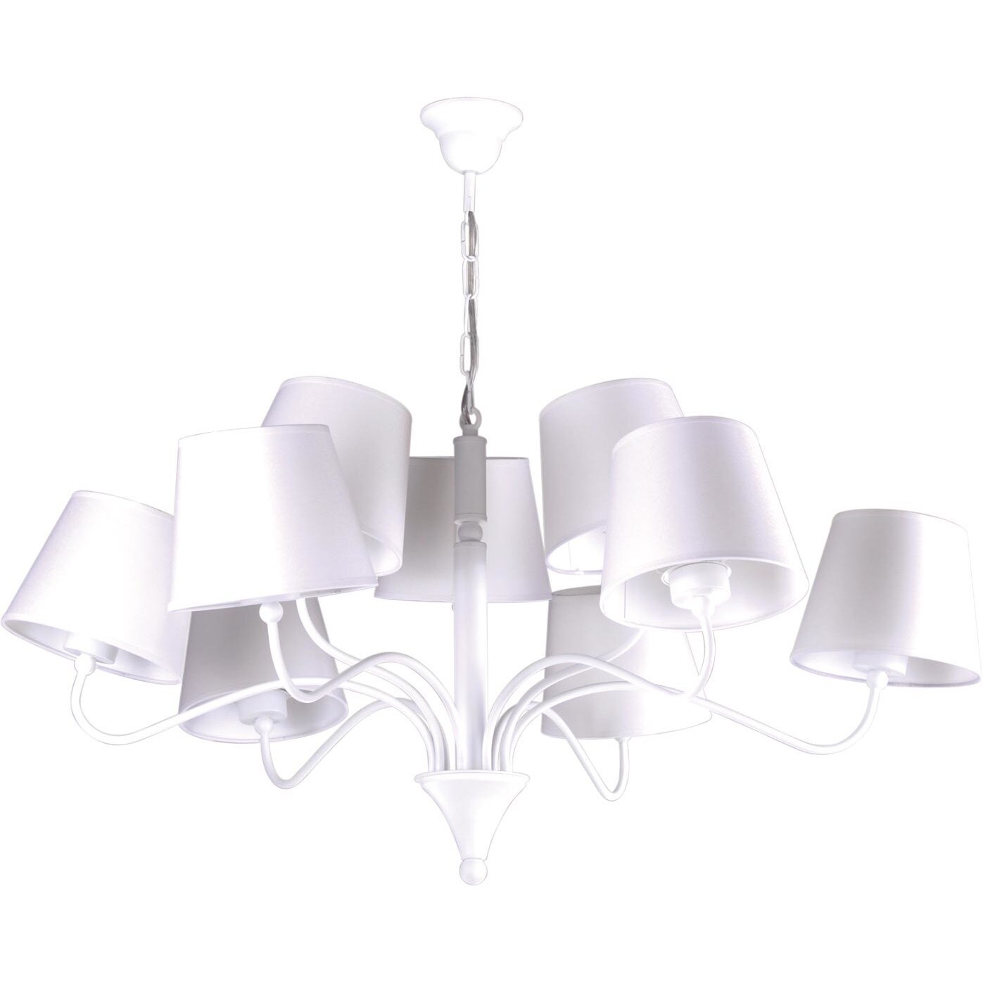 Lustra K-4021 SIENA,Alb, cu 9 surse de iluminare, E27, 60 W