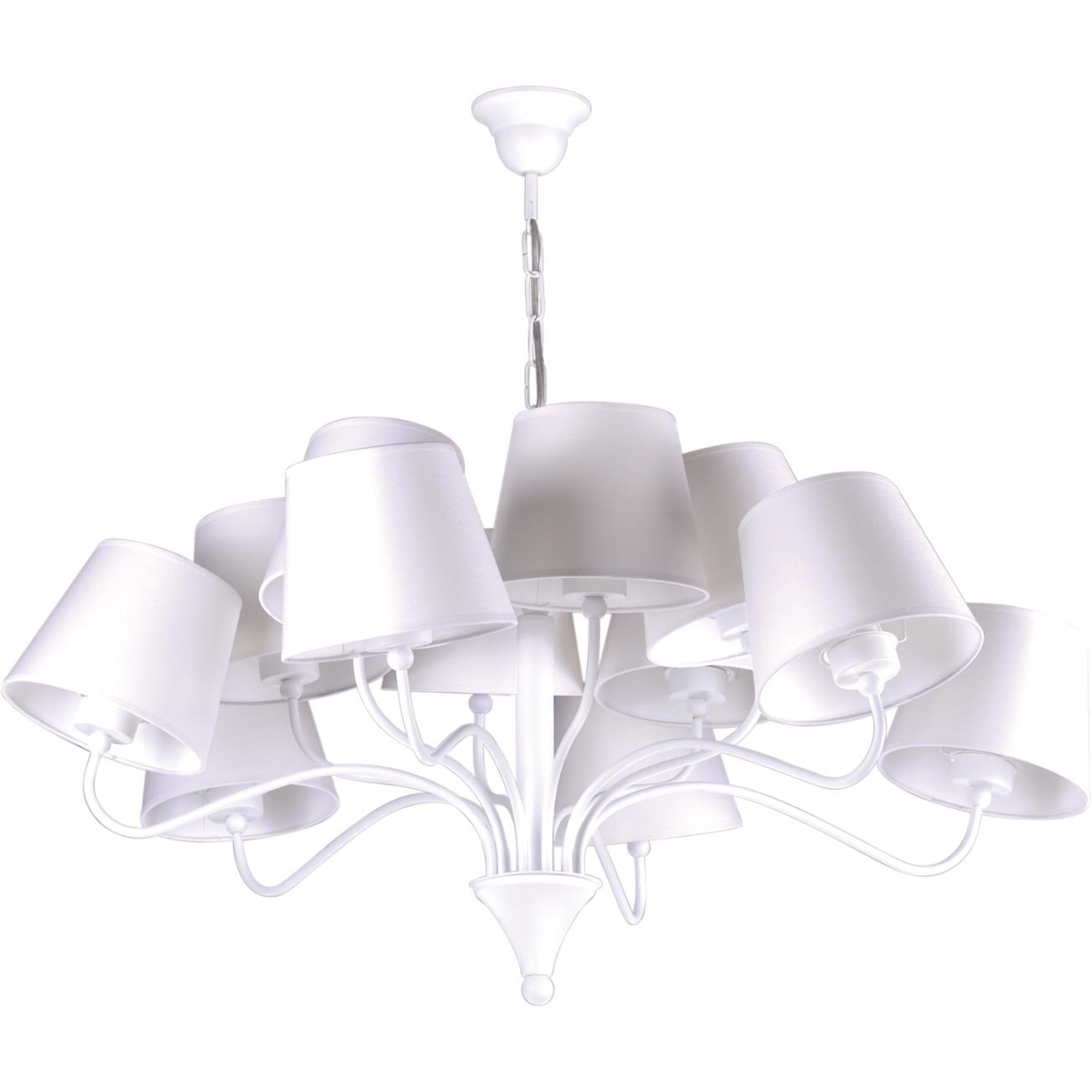 Lustra K-4022 SIENA,Alb, cu 12 surse de iluminare, E27, 60 W