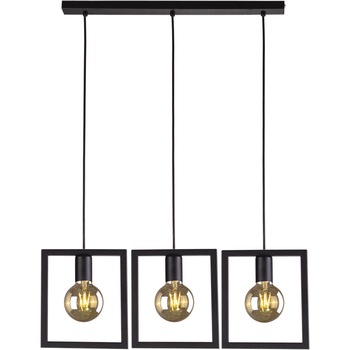 Lustra K-4033 LAVAYA,Negru, cu 3 surse de iluminare, E27, 60 W Lustra K-4033 LAVAYA,Negru, cu 3 surse de iluminare, E27, 60 W