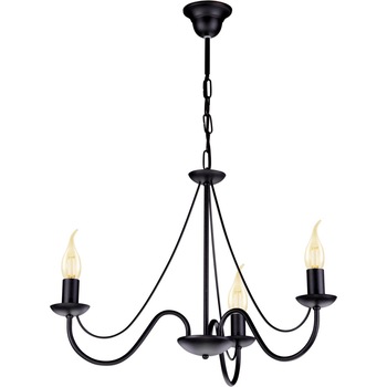 Lustra K-3990 BARTEZ,Negru, cu 3 surse de iluminare, E14, 60 W Lustra K-3990 BARTEZ,Negru, cu 3 surse de iluminare, E14, 60 W