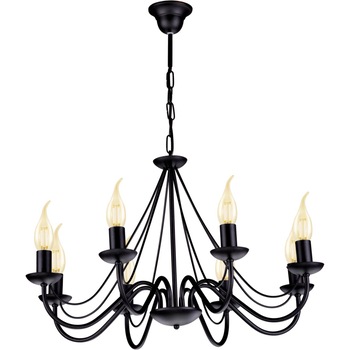 Lustra K-3992 BARTEZ,Negru, cu 8 surse de iluminare, E14, 60 W Lustra K-3992 BARTEZ,Negru, cu 8 surse de iluminare, E14, 60 W