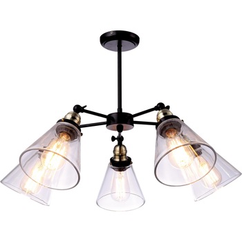 Lustra K-8037B-5 SAMANTA,Negru, cu 5 surse de iluminare, E27, 40 W Lustra K-8037B-5 SAMANTA,Negru, cu 5 surse de iluminare, E27, 40 W