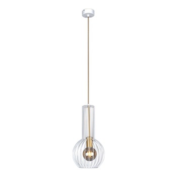 Lustra K-4525 ARVI,Alb/Auriu, cu 1 sursa de iluminare, E27, 60 W Lustra K-4525 ARVI,Alb/Auriu, cu 1 sursa de iluminare, E27, 60 W