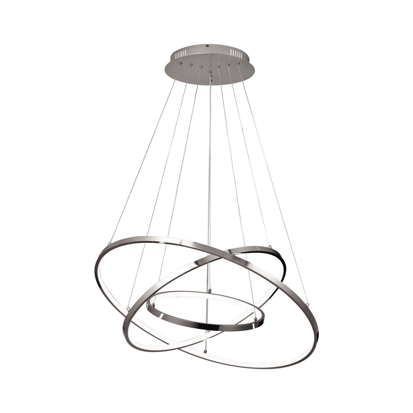 Lustra K-8063 DIEGO,Crom, cu 3 surse de iluminare, LED, 113 W