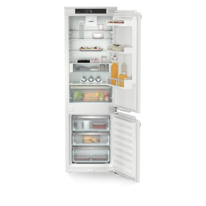 Хладилник с фризер за вграждане Liebherr ICNd 5123 Plus, NotFrost, EasyFresh, Обем 253 л, H 177.2-178.8 см, Клас D, Бял