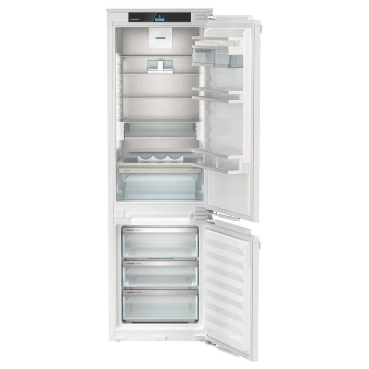 Combina frigorifica incorporabila, Liebherr, SICNdi 5153 Prime, No frost, 254 L, H 177 cm, EasyFresh, clasa D, alb