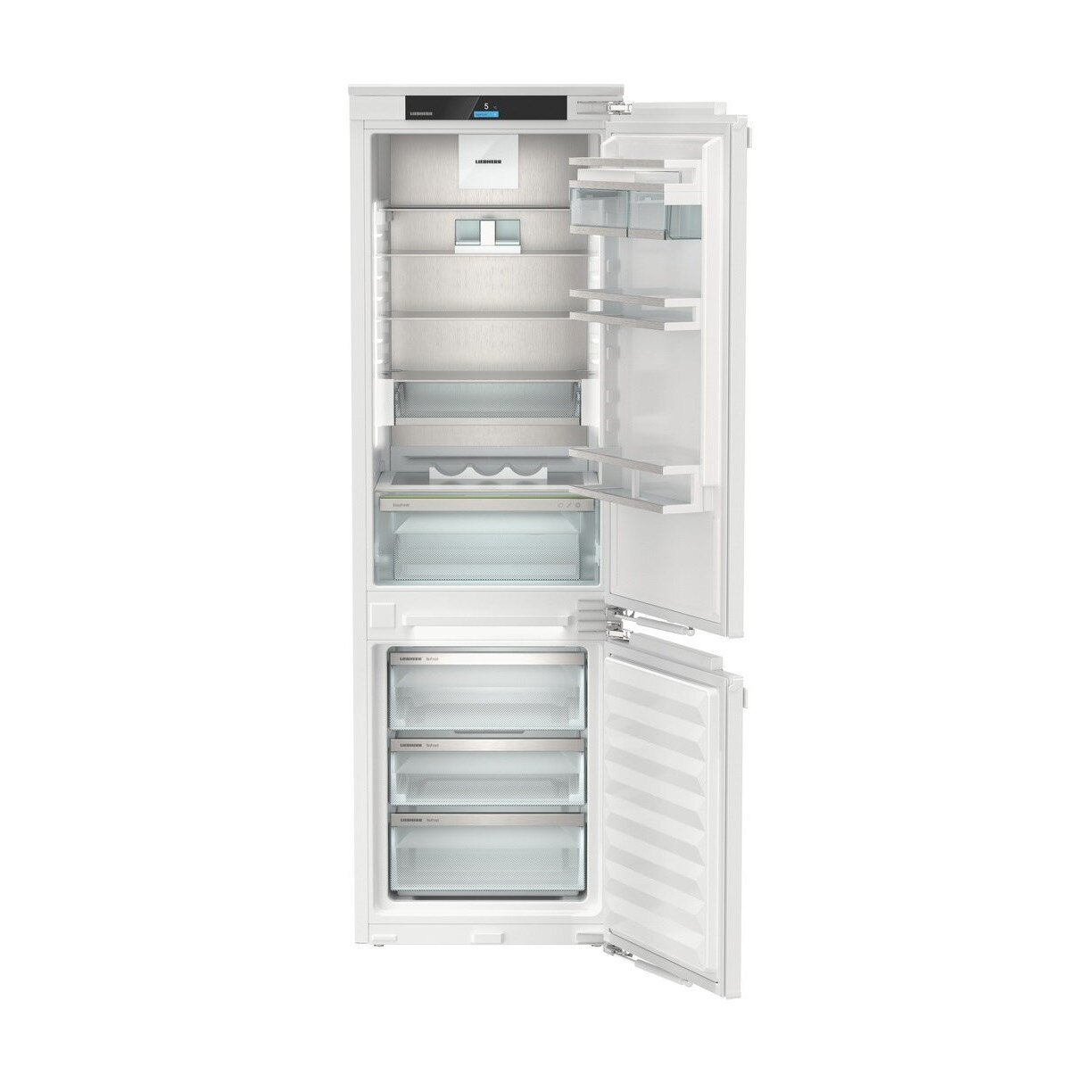 Combina Frigorifica Incorporabila LIEBHERR ICNdi 5153 Prime, 254l, H 178.8 cm, NoFrost, DuoCooling, EasyFresh, Clasa D, Alb
