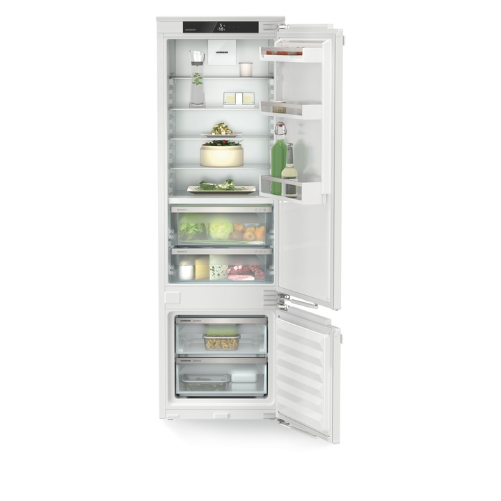 Хладилник с фризер за вграждане Liebherr ICBbi 5122 Plus, SmartFrost, BioFresh, Clasa B, 255 l, H 178 cm, Бял