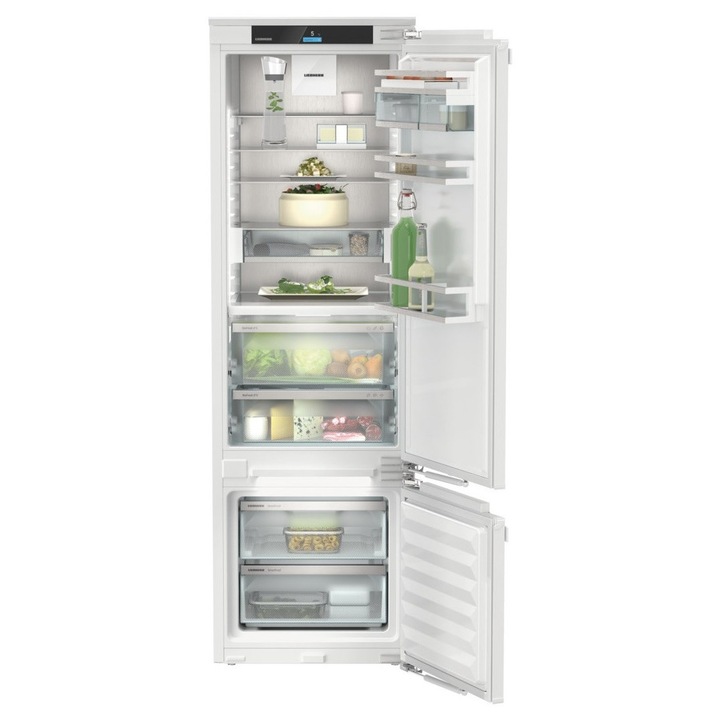 Combina Frigorifica Incorporabila LIEBHERR ICBbi 5152 Prime, 256l, H 178.8 cm, SmartFrost, DuoCooling, BioFresh, Clasa B, Alb