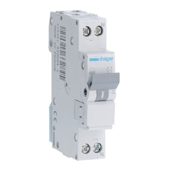 Disjunctor 1P+N, 40A, 4,5kA, C, 1M, Hager Disjunctor 1P+N, 40A, 4,5kA, C, 1M, Hager