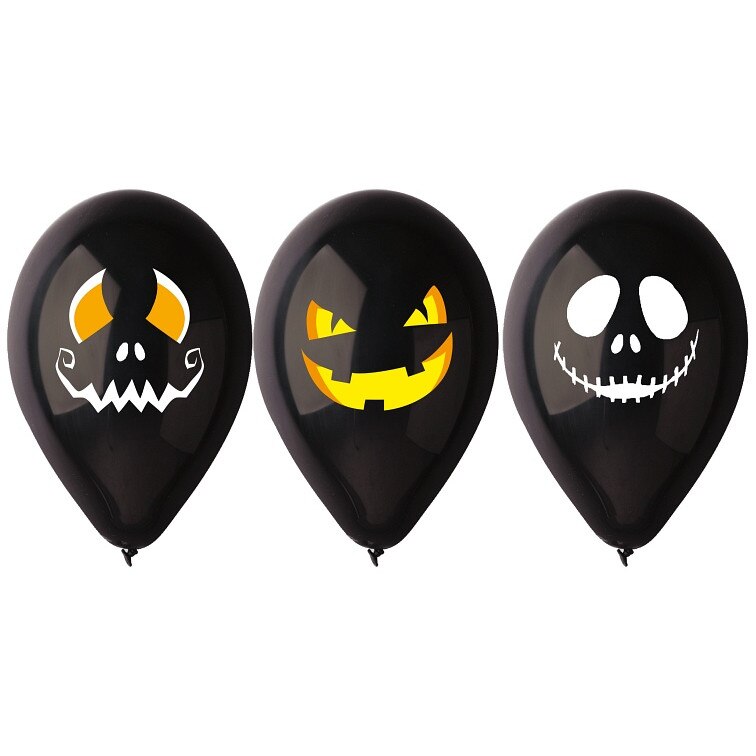 Set 3 Baloane Halloween, Multicolor, 30 cm
