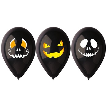 Set 3 Baloane Halloween, Multicolor, 30 cm Set 3 Baloane Halloween, Multicolor, 30 cm