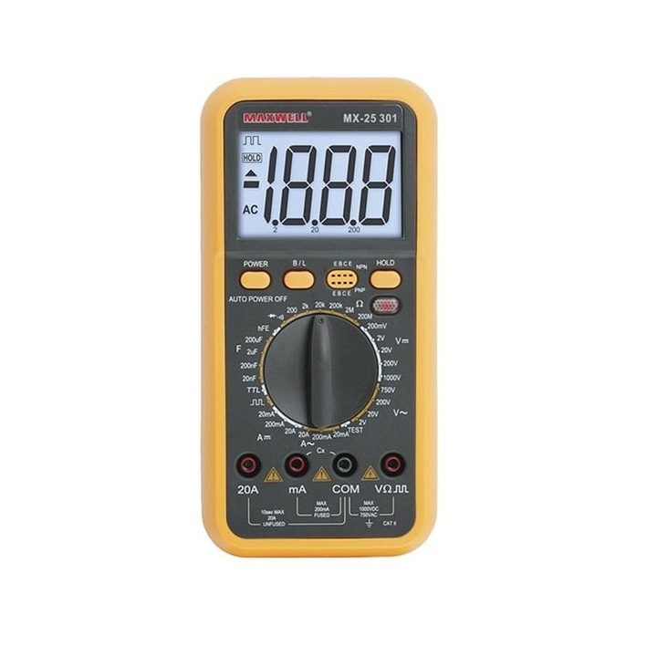 MAXWELL 4111059 Maxwell 25301 digitális multiméter TTL logikai méréssel