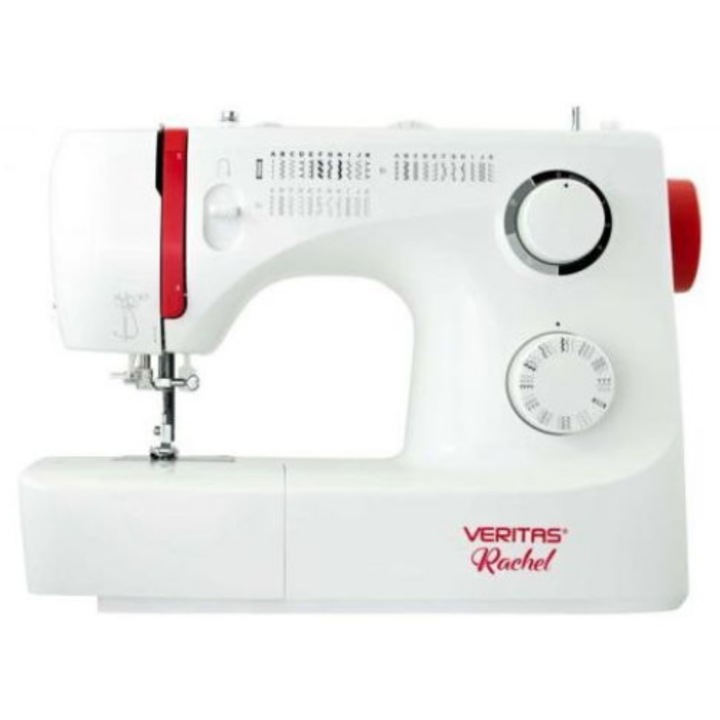 Masina de cusut Veritas Rachel, 32 de cusaturi, butoniera automata, brat liber, sistem infilare