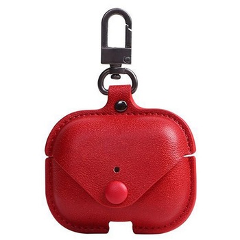 Husa compatibila cu Apple AirPods, piele ecologica, Rosu, TLF-BBL2999 Husa compatibila cu Apple AirPods, piele ecologica, Rosu, TLF-BBL2999