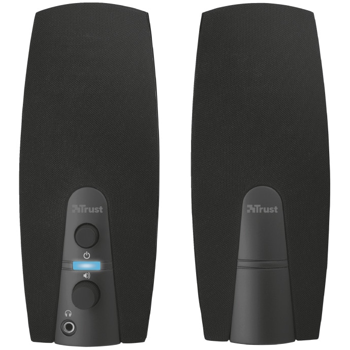Trust Almo Enceintes PC 2.0 10W USB - Haut-Parleurs Stéréo Pour Ordinateur Portable Et Bureau