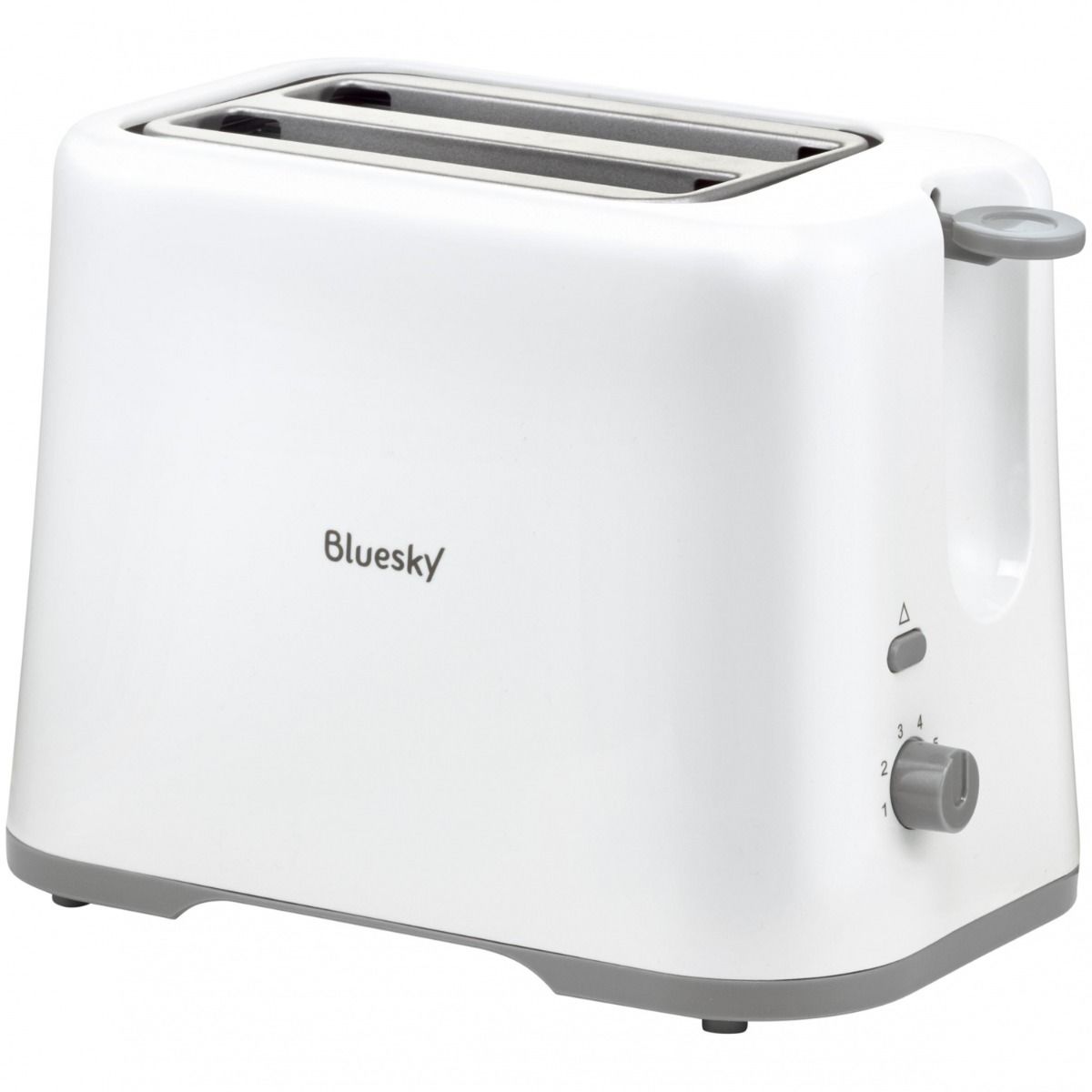 Prajitor de paine Bluesky BT870S-20, 870 W, 2 felii, Alb